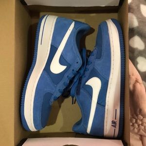 Blue Air Force low tops